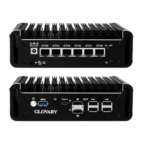 Glovary N150 fanless OPNsense firewall with six 2.5GbE i226-V LAN ports