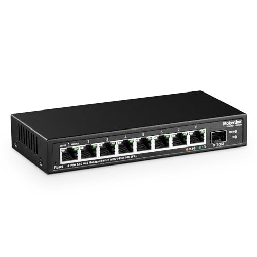 MokerLink 8-port 2.5 gigabit managed switch with 10G SFP+ slot