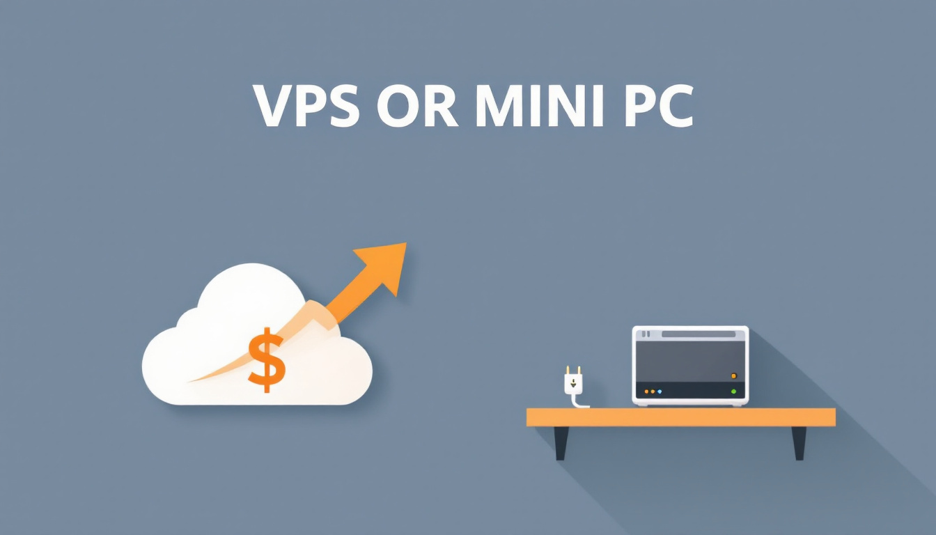 VPS versus a mini PC at home: the real running cost